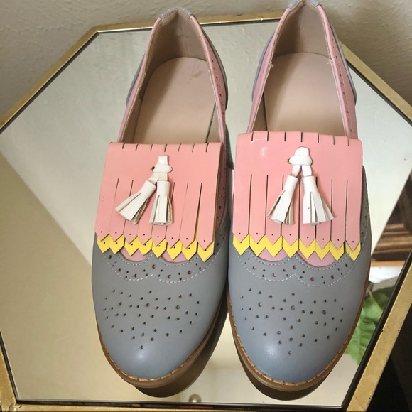 Colorblock Pastel Loafers - Picture 2 of 4